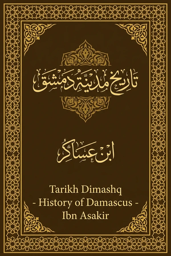 Tarih madinat  Dimasq wa dikr fadliha wa tasmiyat man hallaha¶    min al-amatil aw igtaza bi-nawahiha min waridiha wa ahliha